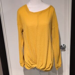 Kori Mustard Knit Top
